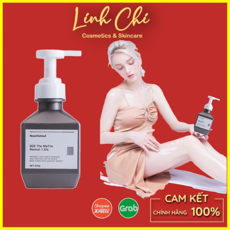 Royal Retinol B22 The Matrix - Kem Ủ Kích Trắng Body Retinol 1.5% (chai 200g)