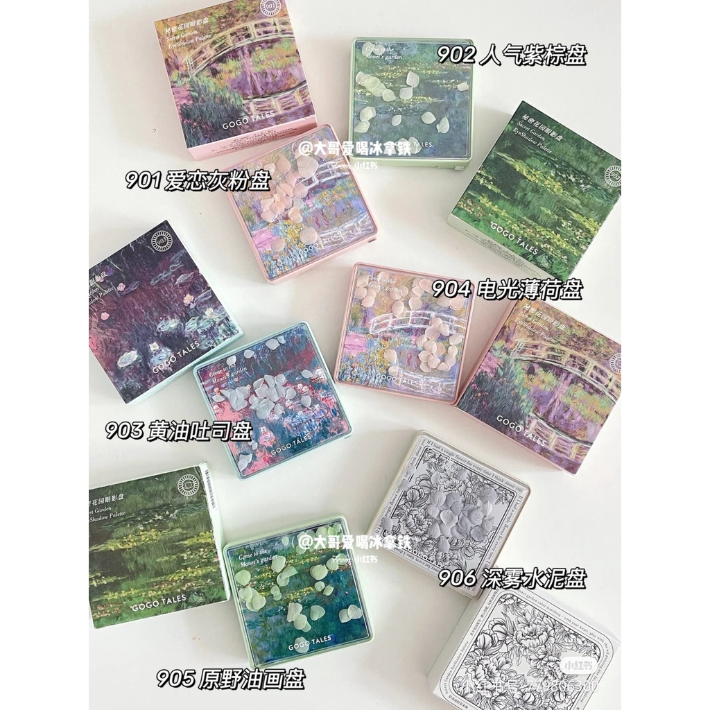 Bảng Phấn Mắt Gogotales 607 605 901 902 906 Chống Thấm Nước Màu Đất Lấp Lánh