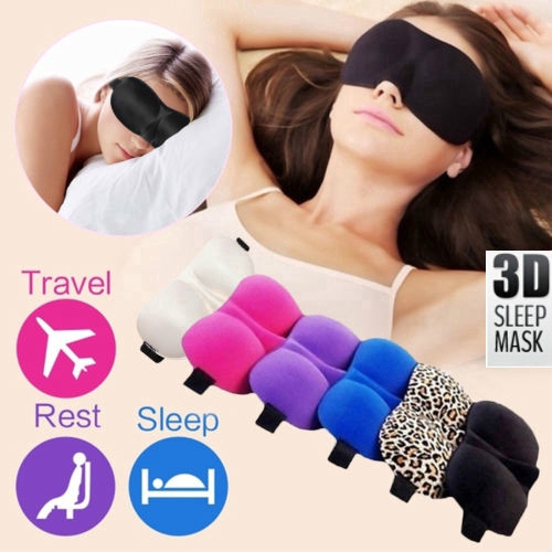 Miếng bịt mắt ngủ có lớp đệm 3D mềm mại thư giãn tiện lợi cho du lịch