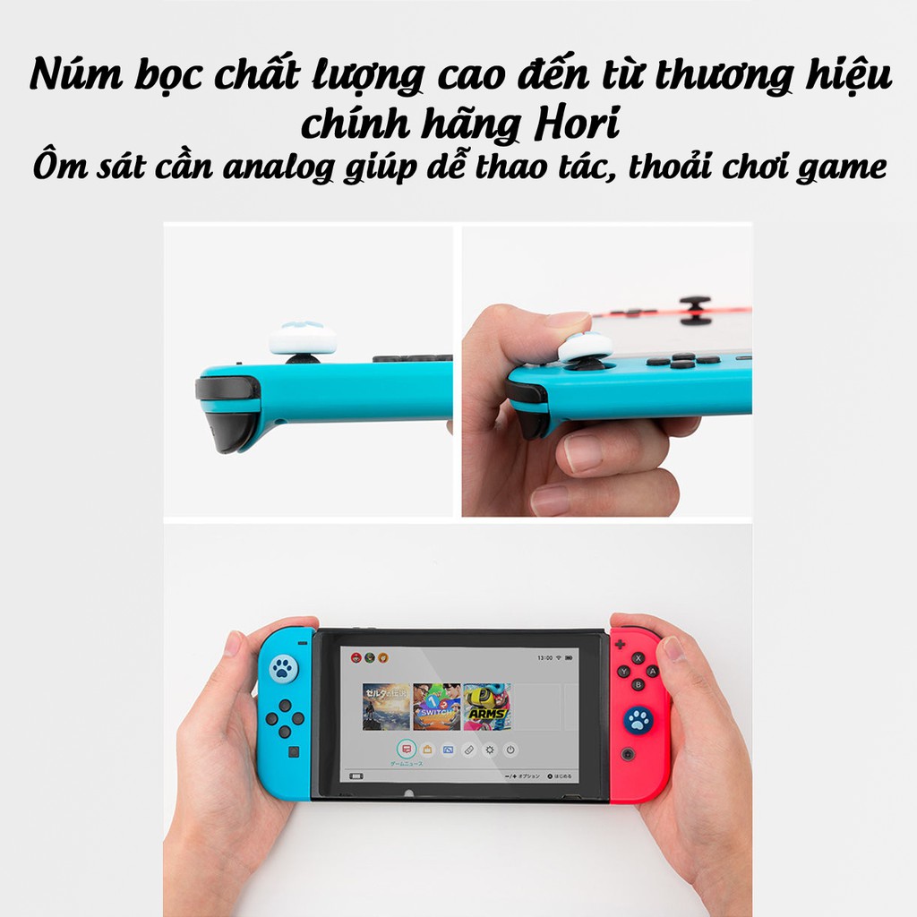 Núm bọc analog Joycon cho Nintendo Switch, Nintendo Switch Lite set 4 núm chính hãng Hori | BigBuy360 - bigbuy360.vn