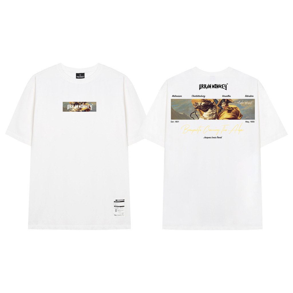 ÁO THUN [ URBAN MONKEY ] NAPOLEON 4.0 - TRẮNG