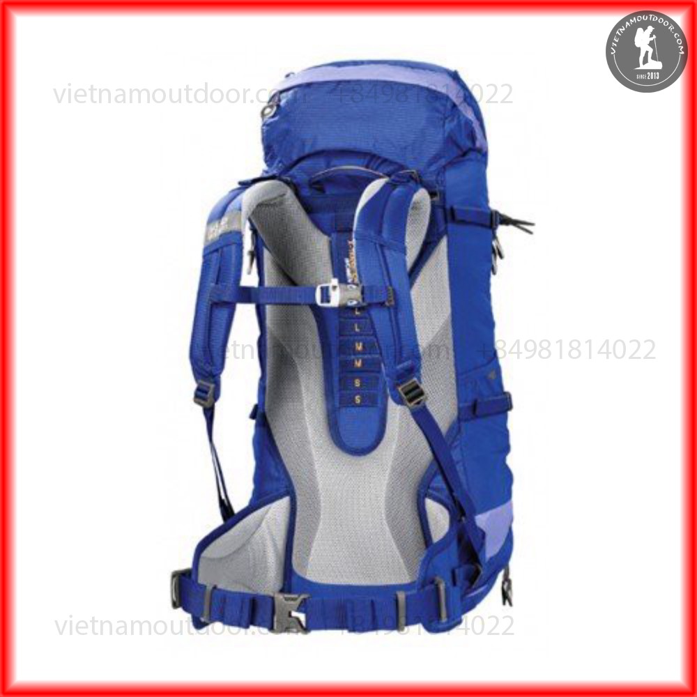 Balo Phượt  - Balo JACK wolfskin highland trail XT 60 đi trekking HÀNG chuẩn