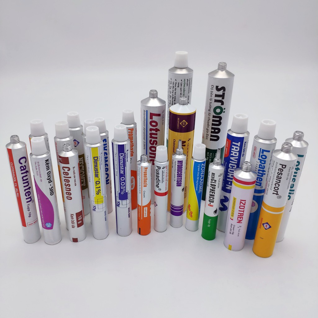 Tuýp Nhôm 25mm Dung Tích 65ml Chuyên Đựng Gel, Keo, Thuốc Nhuộm - Sức Chứa 50g