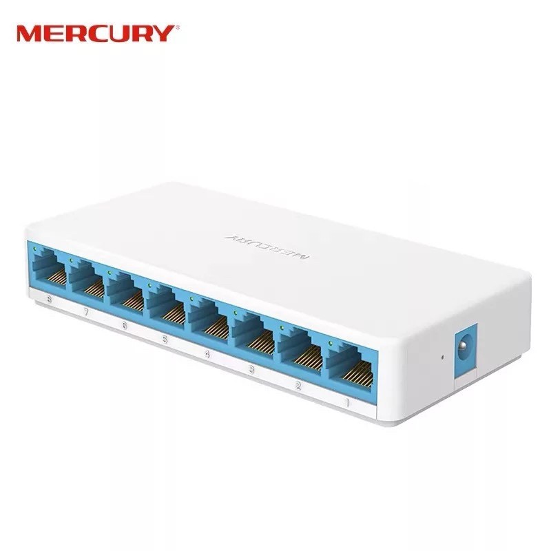 [BẢO HÀNH 12 THÁNG ] +Bộ chia mạng Switch MERCURY , S108C 100MP, 8 cổng