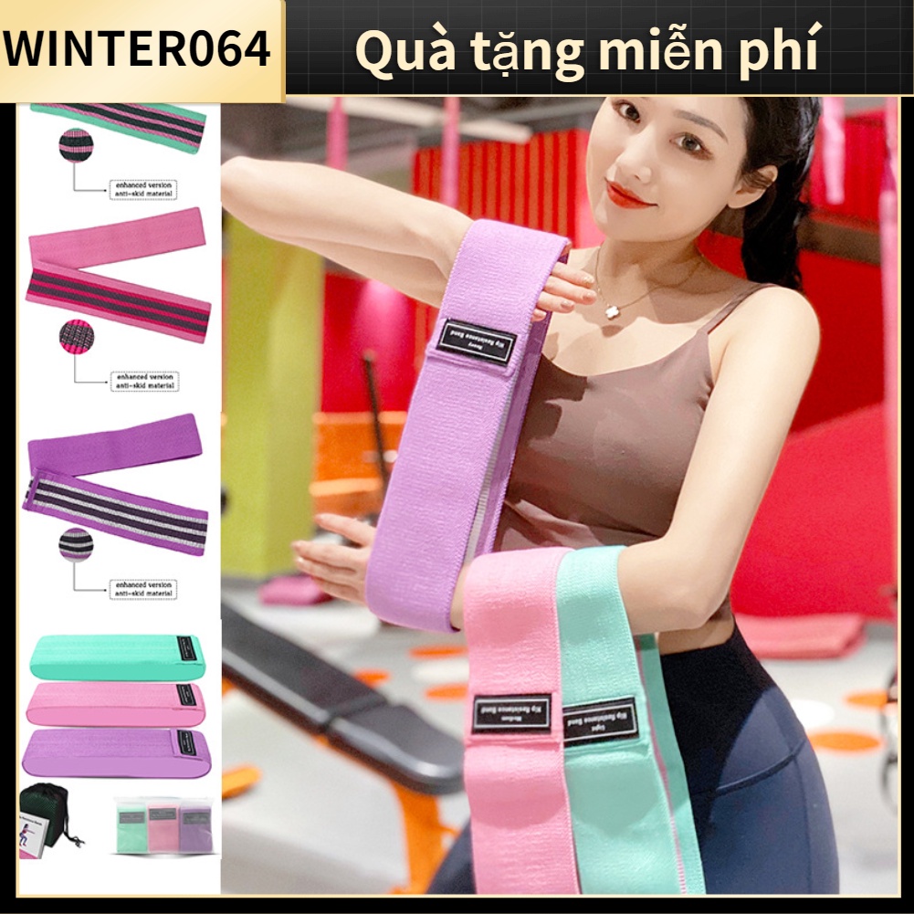 3 Dây kháng lực chống trượt bằng vải để tập yoga nâng cao thể chất 38.1*8cm