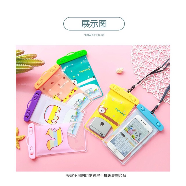 Túi chống nước điện thoại hoạt hình