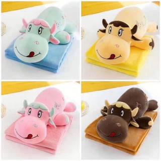 Bộ chăn gối bò sữa