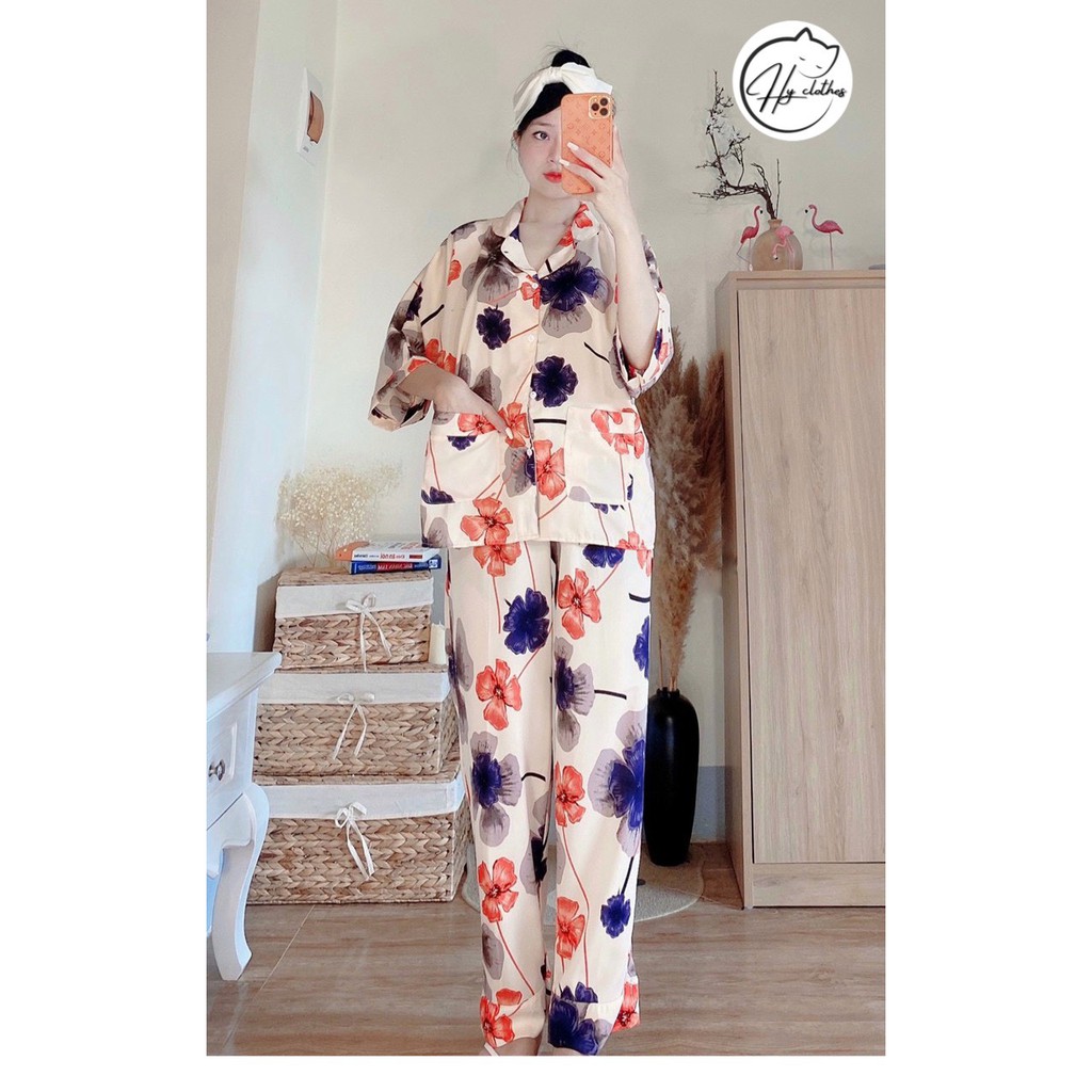 BỘ NGỦ LỤA CỘC DÀI cánh dơi mềm mịn