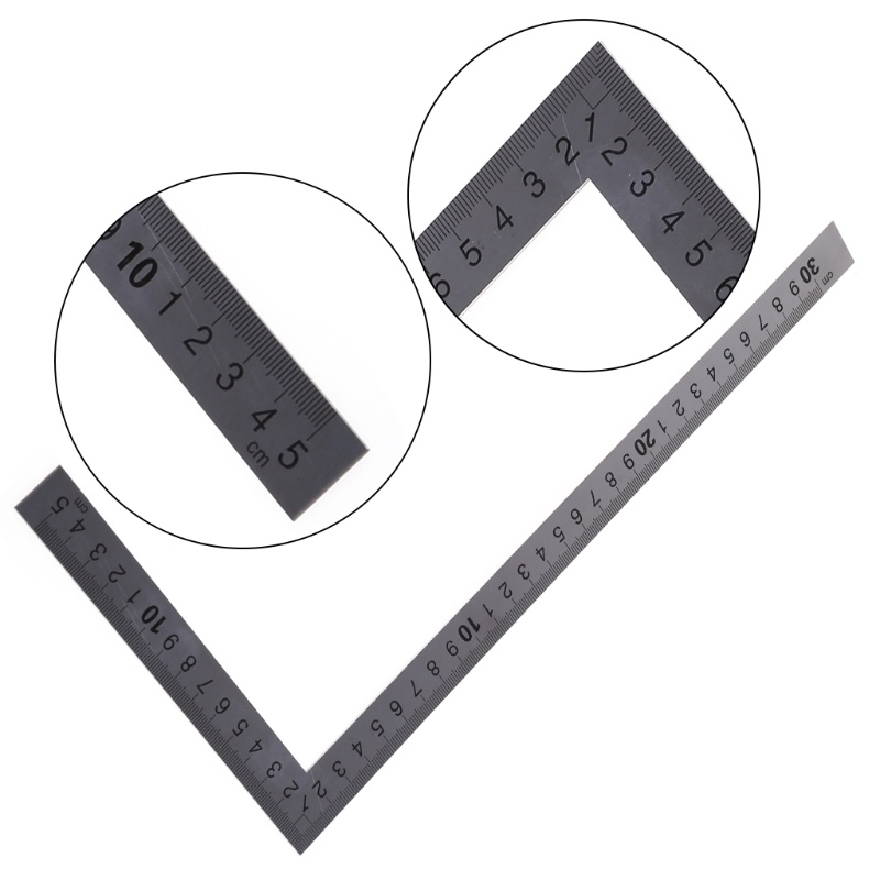 Thước Đo Góc 90 Độ 15x30cm Bằng Thép Không Gỉ
