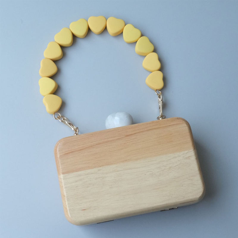 Dây Xích Nối Dài Túi Xách Hình Trái Tim Bằng Nhựa Resin