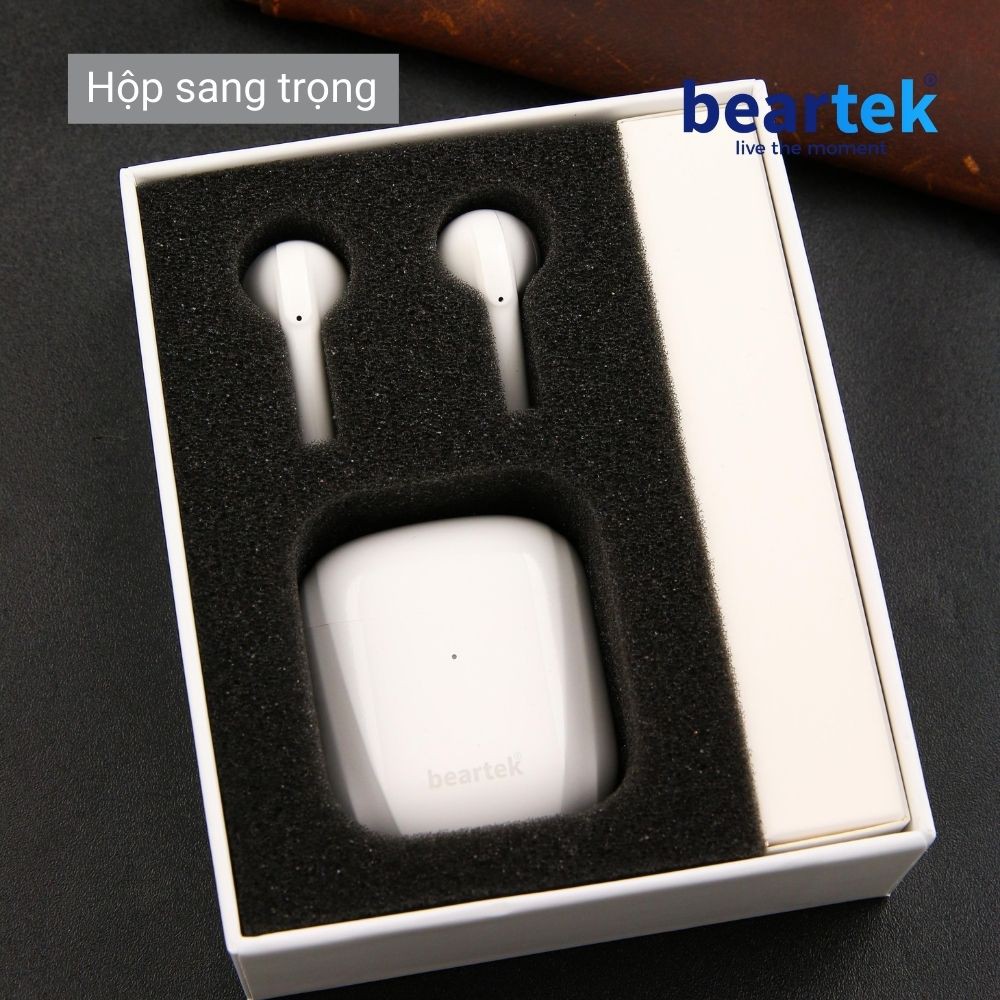Tai nghe bluetooth không dây Beartek Bearpods B68 có đổi tên, chạm cảm ứng, bass mạnh - Bảo hành 1 đổi 1