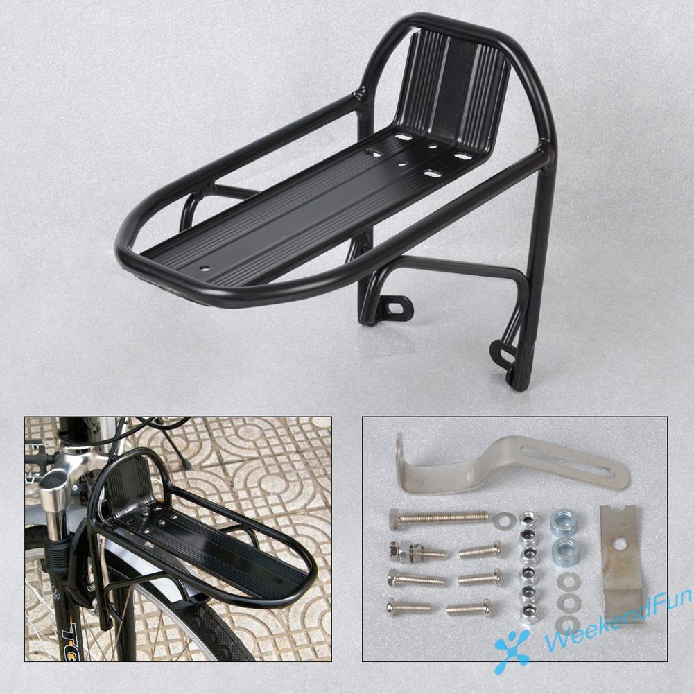 Khung giá đỡ bằng hợp kim nhôm giữ hành lý gắn phía trước xe đạp