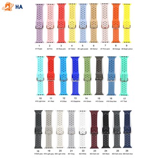 Dây Đeo Silicon 38mm/ 40mm/ 42mm/ 44mm Cho Đồng Hồ Thông Minh Apple Watch 1/ 2/ 3/ 4/ 5