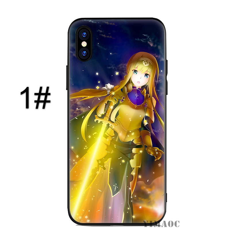Ốp điện thoại in hình Anime Sword Art Online cho IPHONE 5 5S SE 6 6S 6/6S PLUS 7/8 7/8 PLUS X XSMAX XR XS