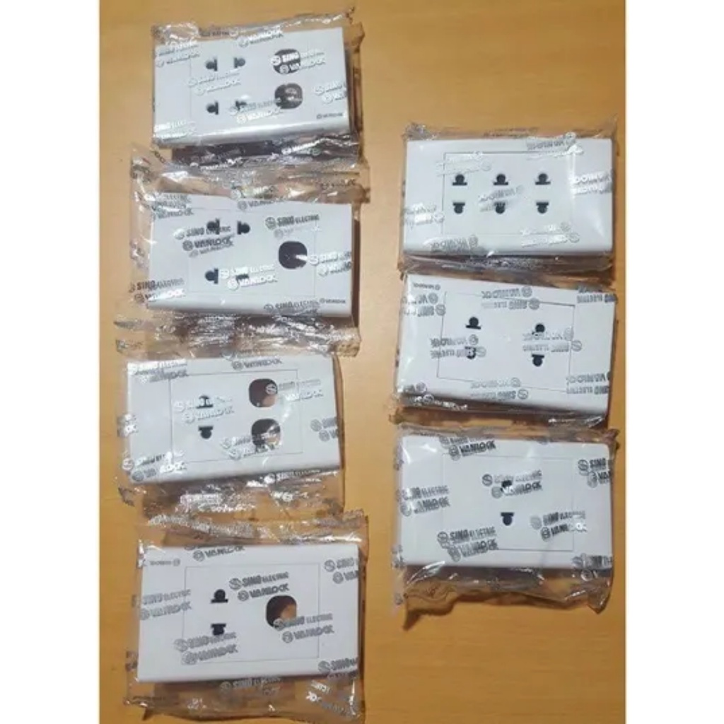 Ổ Cắm, Công Tắc SINO Vanlock - Dòng S18 Chính hãng