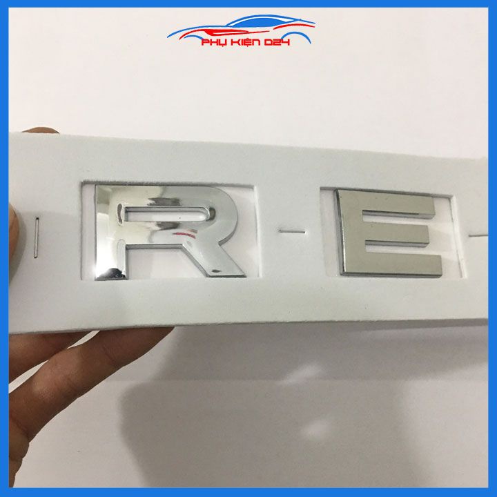 Logo, lô gô chữ nổi dán xe 3D trang trí xe REVO đủ màu đen đỏ bạc dành cho xe Hilux