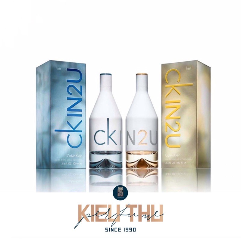 《Combo Chính Hãng》Nước Hoa Calvin Klein CK IN2U FOR HIM / FOR HER 50-100-150ML
