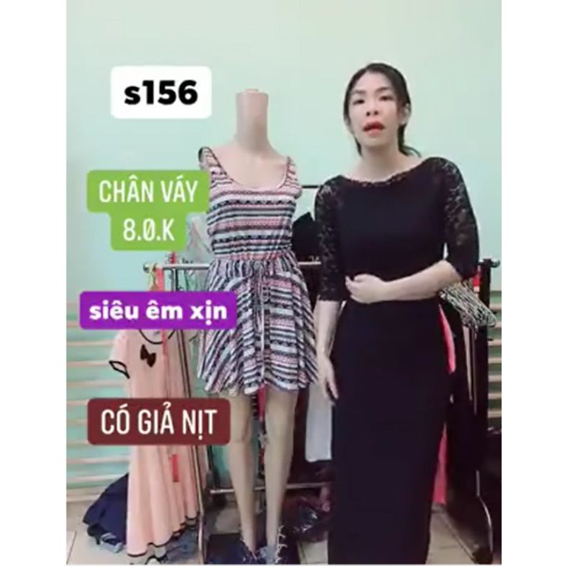chân váy đuôi cá dáng dài ôm. S156