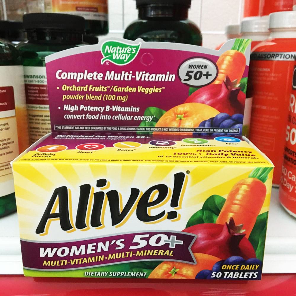 Bổ sung Vitamin cho nữ trên 50 Alive! Women’s 50+ Multivitamin 50 viên