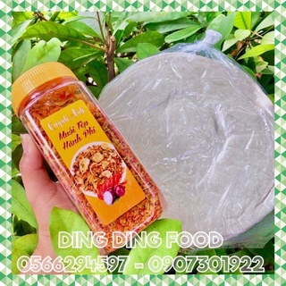 Muối tép hành phi + bánh tráng phơi sương thơm ngon| ăn kèm bánh tráng siêu ngon| ăn vặt - ding ding food