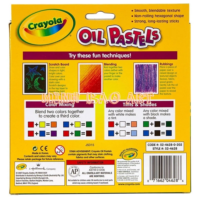 BÚT SÁP DẦU CRAYOLA 28 MÀU