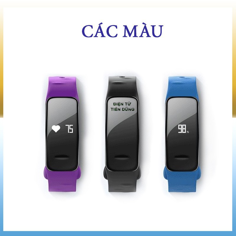 Vòng đeo tay thông minh Wearfit C1 Plus màn hình màu cảm ứng tiện lợi Theo dõi sức khỏe, vận động,đo nhịp tim... -dc3285