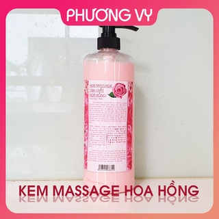 1000ml kem massage tinh chất hoa hồng