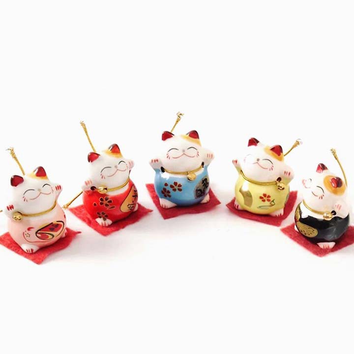 Set  5 Con Mèo Thần Tài Bộ Phát Lộc