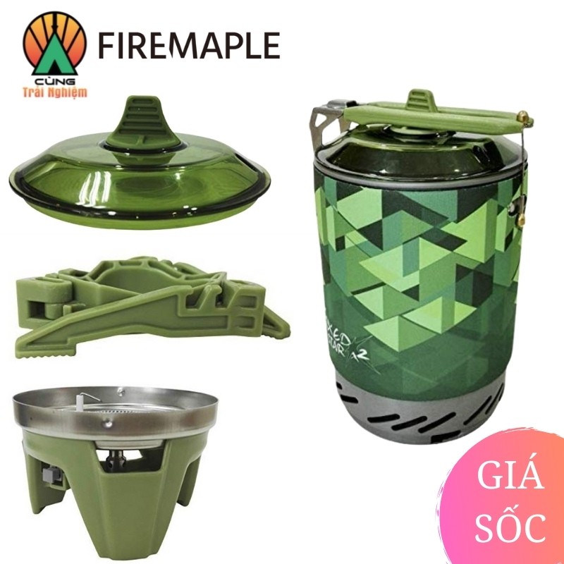 Bếp Cắm Trại Kèm Nồi 1L Fire Maple Fixed Star X2 Gọn Nhẹ Chuyên Dụng cho Du Lịch, Dã ngoại Cắm Trại