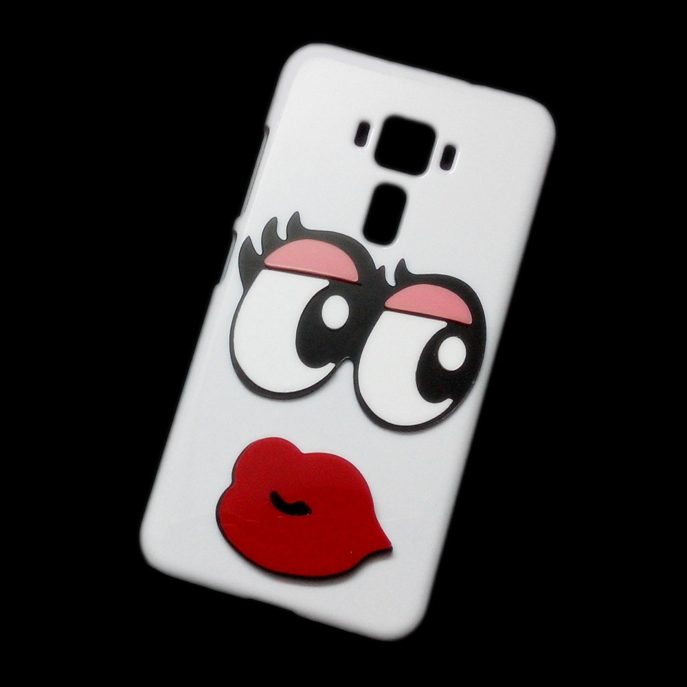 3D Cute Sexy Lips Eye Hard Back Cover Case for ASUS Zenfone 3 ZE520KL