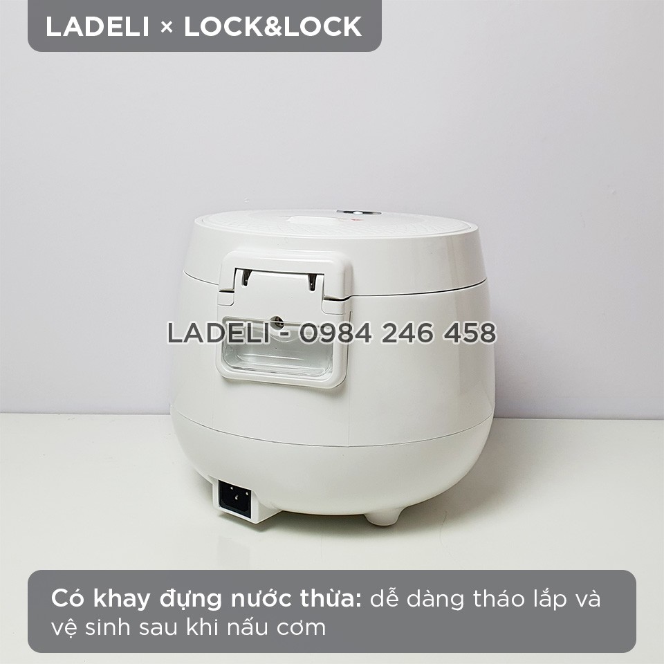 Nồi cơm điện mini 0.8L LOCK&amp;LOCK EJR426 công suất 250W bảo hành 12 tháng