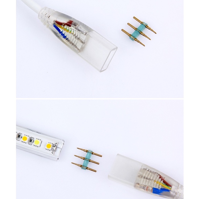 Phụ kiện đầu bít dây led, nẹp cố định, ghim nối led dây 5050/ 2835/ 5730 led dây Neon flex 6x12mm