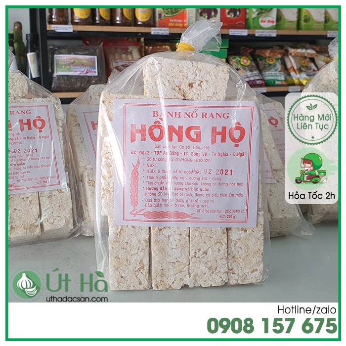 Bánh Nổ Rang Quảng Ngãi Bịch 22 Cái Món Bánh Truyền Thống Thơm Ngon Hương Vị Đồng Lúa - Út Hà Đặc Sản