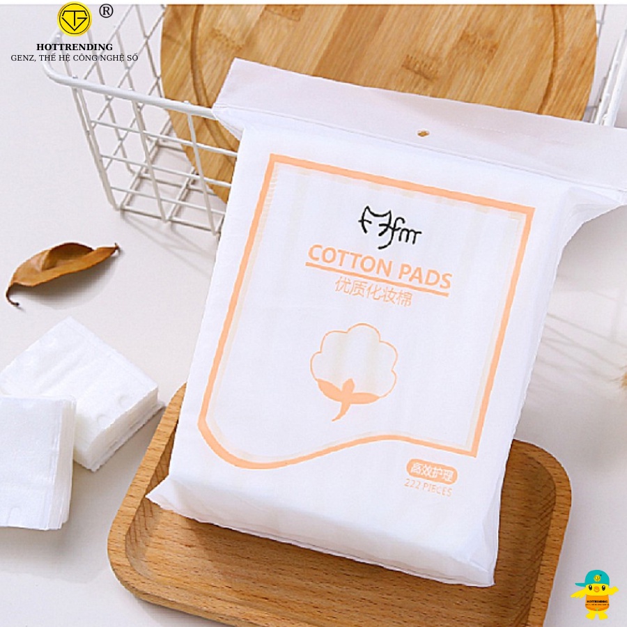 Bông tẩy trang 3 lớp FM Cotton Pads 222 miếng nội địa Trung