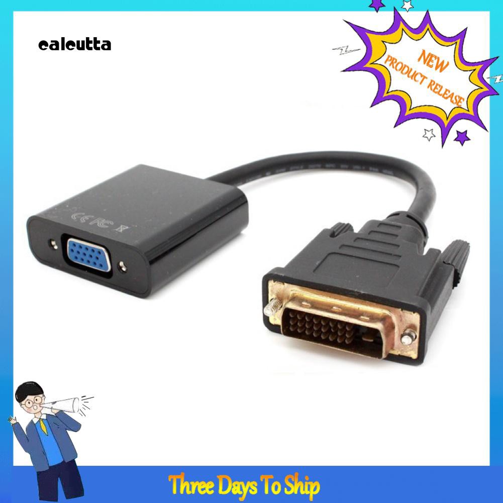 ✡DP✡DVI-D 24+Pin Male to VGA Female Video Adapter Cable Converter Cord for PC HDTV