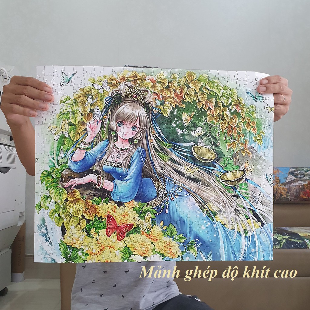 Bộ tranh xếp hình cao cấp 500 mảnh ghép của liên kết mua – Kim Ngưu (40x50cm)