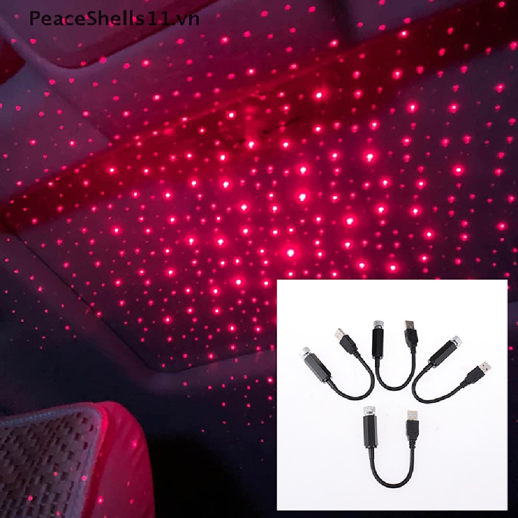 [PeaceShells] Đèn LED USB Chiếu Bầu Trời Đầy Sao Trang Trí Nội Thất Ô Tô