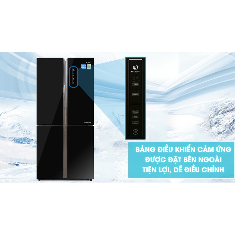 Tủ lạnh Aqua Inverter 516 lít AQR-IG525AM(GB) (Miễn phí giao tại HCM-ngoài tỉnh liên hệ shop)
