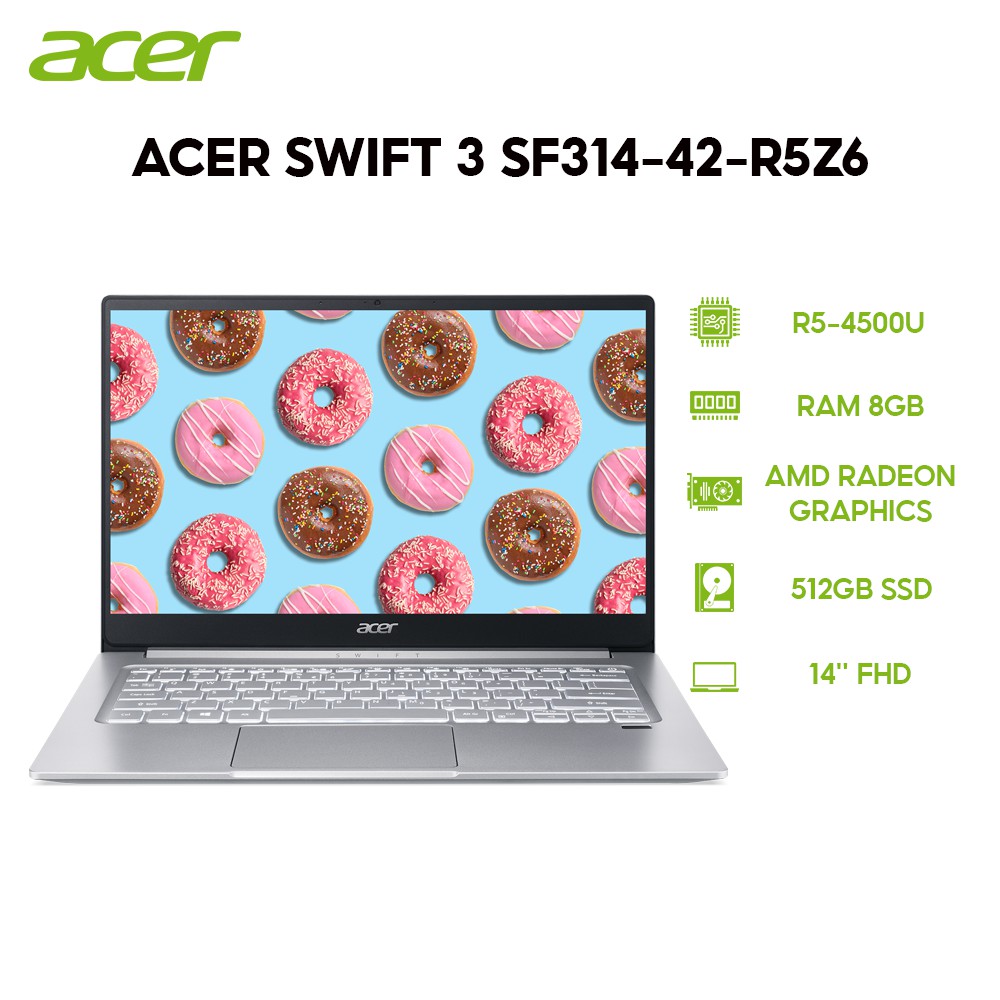 Laptop Acer Swift 3 SF314-42-R5Z6 R5-4500U | 8GB | 512GB | 14&quot; FHD | Win 10