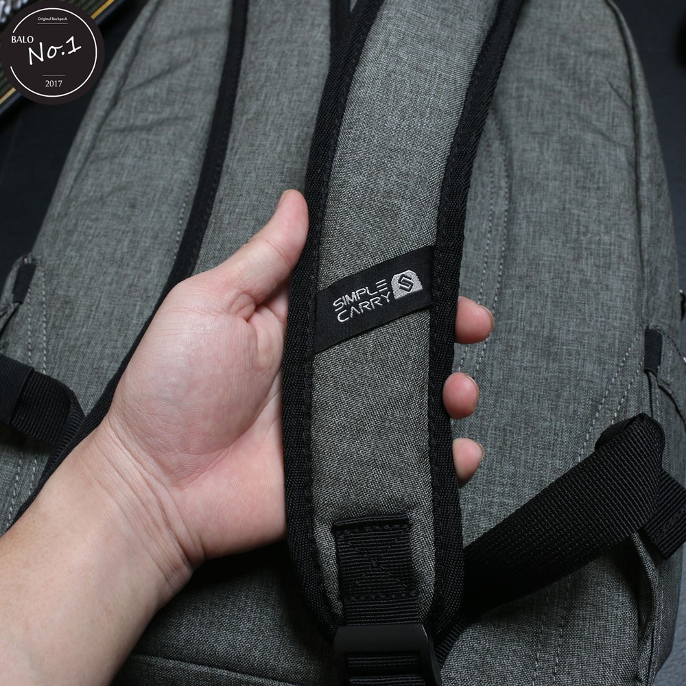 Balo Thời Trang Cao Cấp Simple Carry ISSAC 6 B.Grey