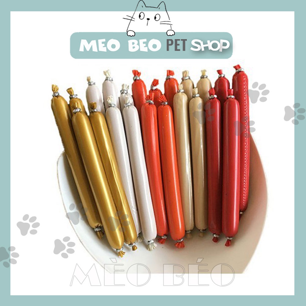 Xúc xích cho chó mèo thanh 15gr (Vị Ngẫu Nhiên) - Mèo Béo Petshop