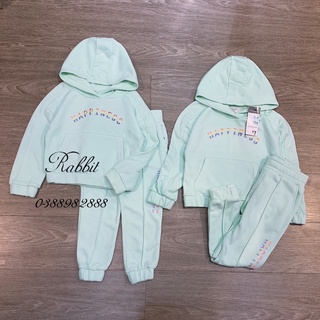 Bộ nỉ Primark xanh ngọc