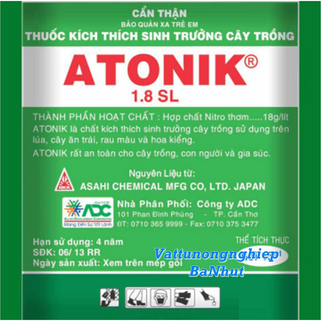 [100 gói] Thuốc Kích Thích Sinh Trưởng Cây Trồng - Chính Hãng - ATONIK 1.8 SL 10ml