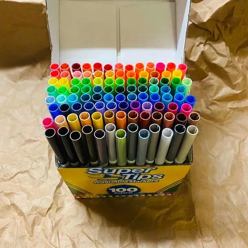 Bộ bút lông 100 Màu Crayola Super Tips Washable Markers