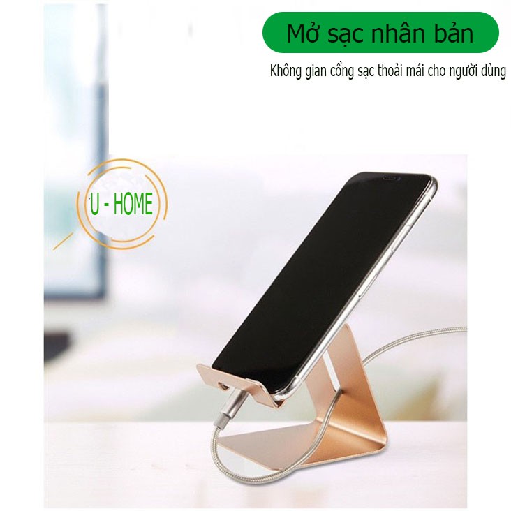 Giá đỡ điện thoại,ipad, máy tính bảng để bàn bằng hợp kim nhôm cao cấp