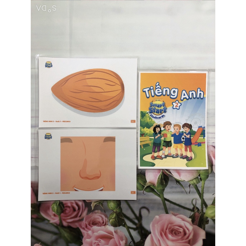 Thẻ Flashcard Tiếng Anh Lớp 1 - 2 - 3 - 4 - Smart Start  mới nhất bộ giáo dục - ép plastics siêu đẹp