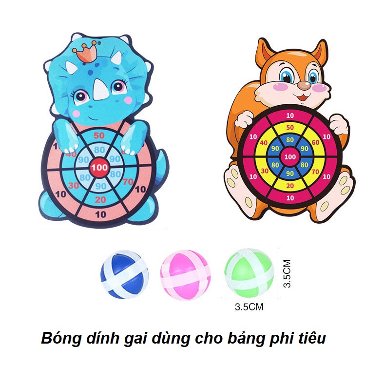 Đồ chơi trẻ em: Combo 3 quả bóng dính gai - KKstore