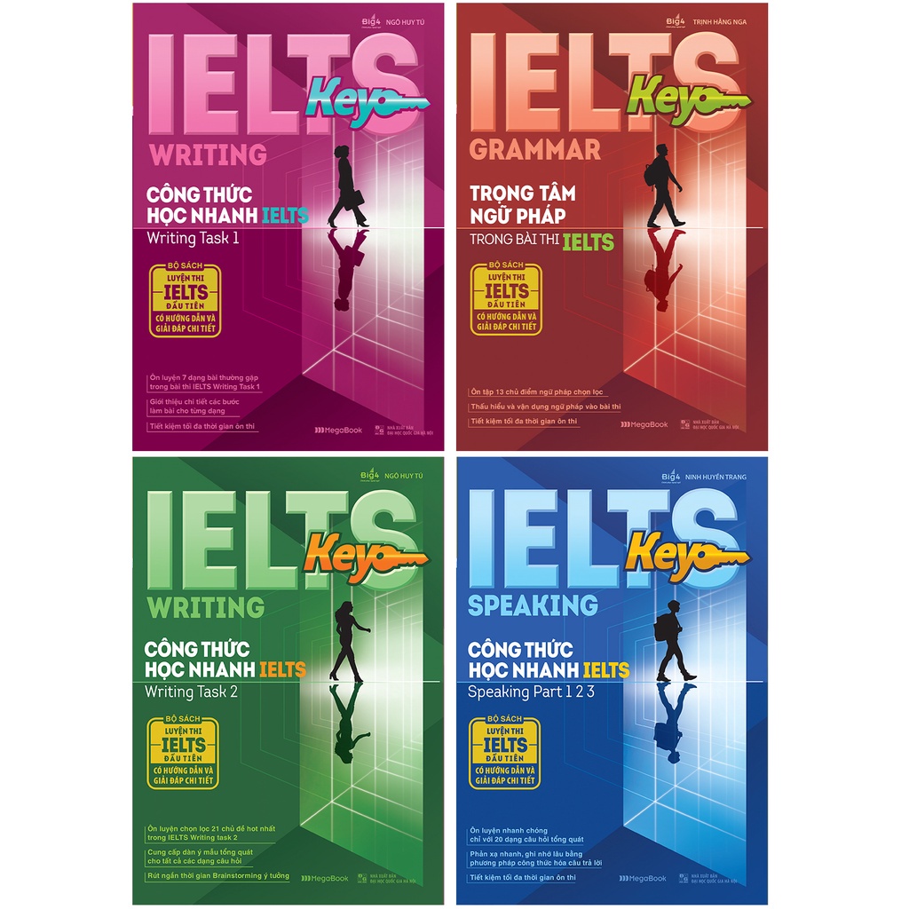 Sách - Combo 4 cuốn IELTS Key Công thức học nhanh IELTS MEGAENG9257