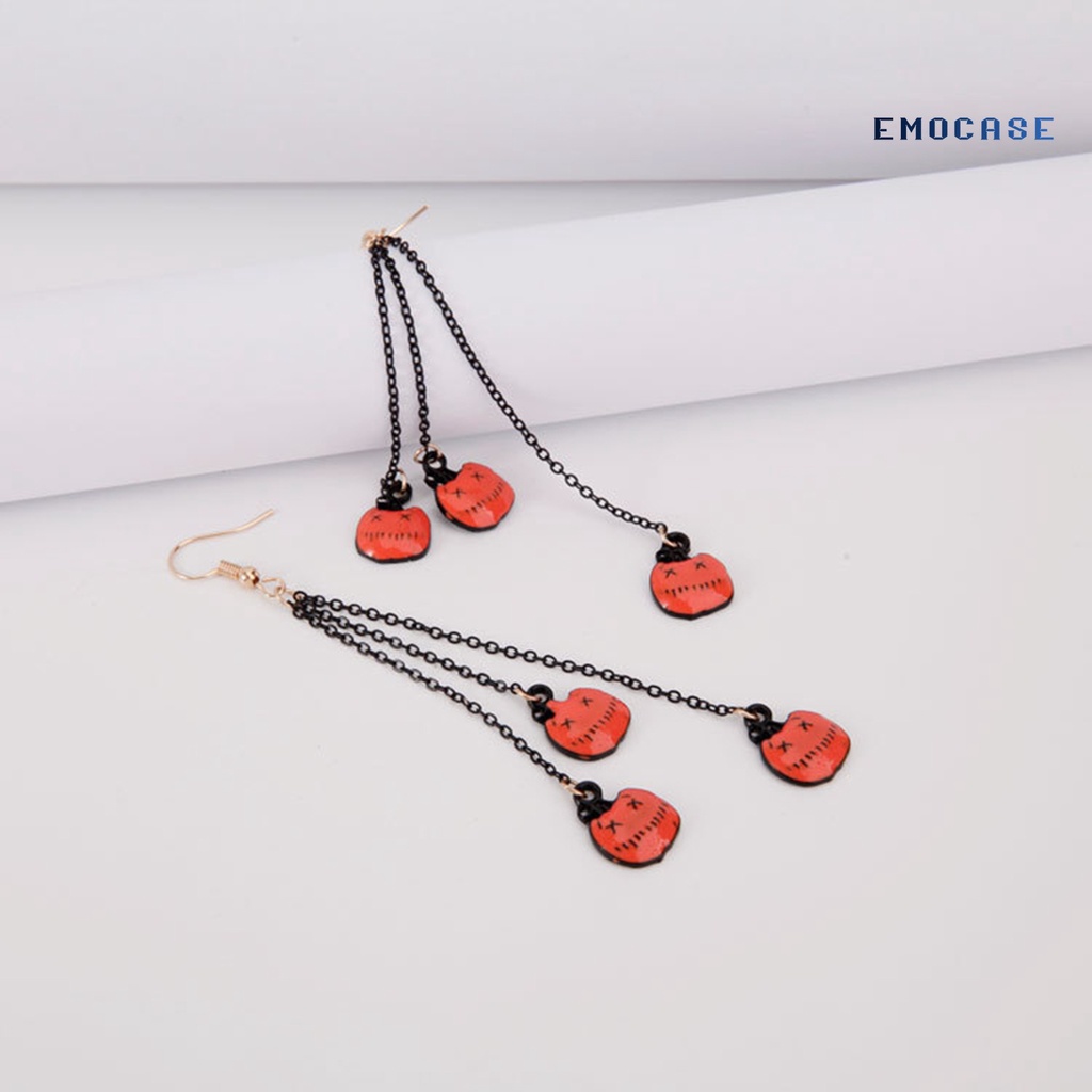 1 Đôi Bông Tai Dáng Dài Họa Tiết Halloween Vui Nhộn