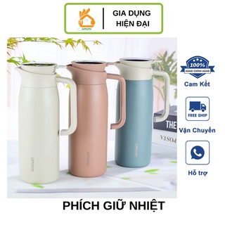 Phích giữ nhiệt ,bình giữ nhiệt cao cấp dung tích 1,5l đo được nhiệt độ nước thế hệ mới